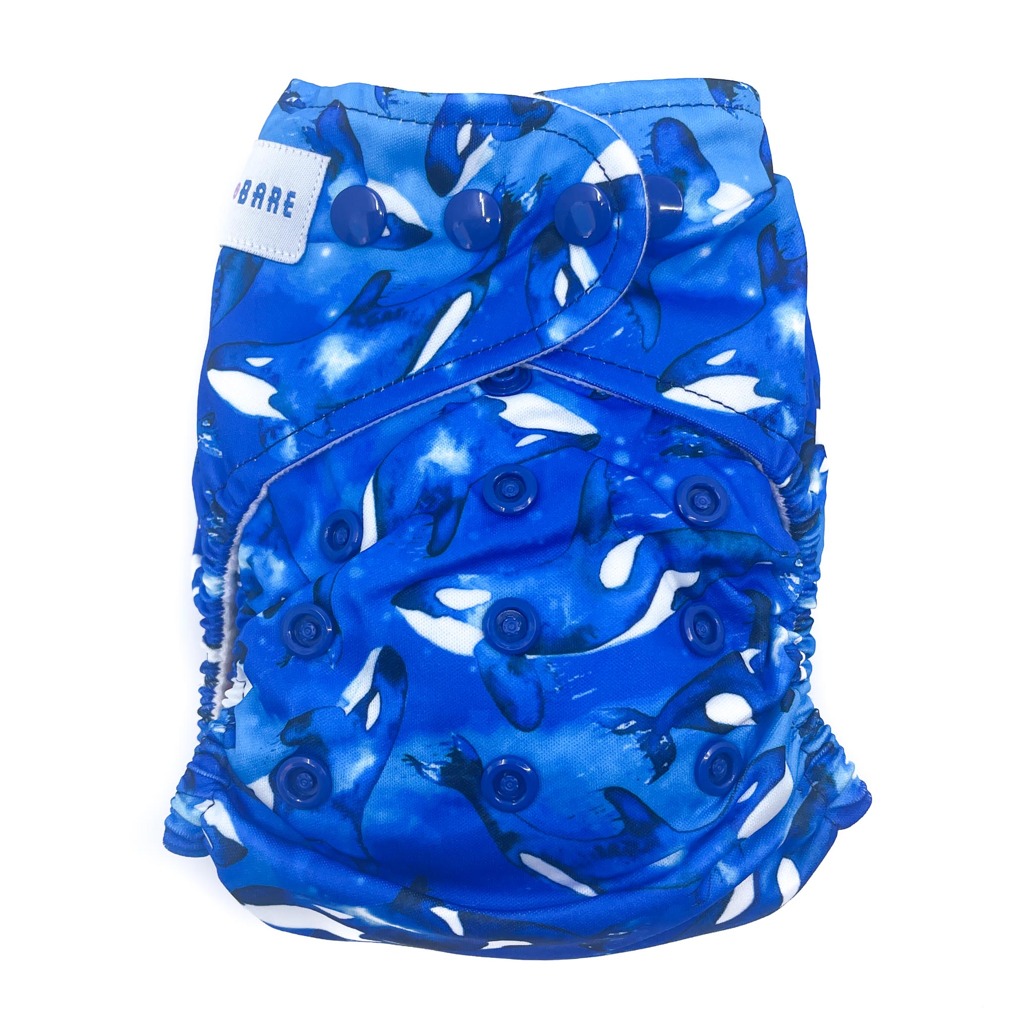 Baby Bare All In Two (AI2) Cloth Nappy – Galaxy Orcas - Reusable Cloth ...